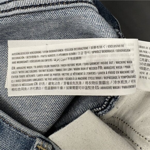 Abercrombie & Fitch Womens High-rise Flare Jeans Size 4 Blue Med Wash Y2k Preppy - Picture 5 of 9